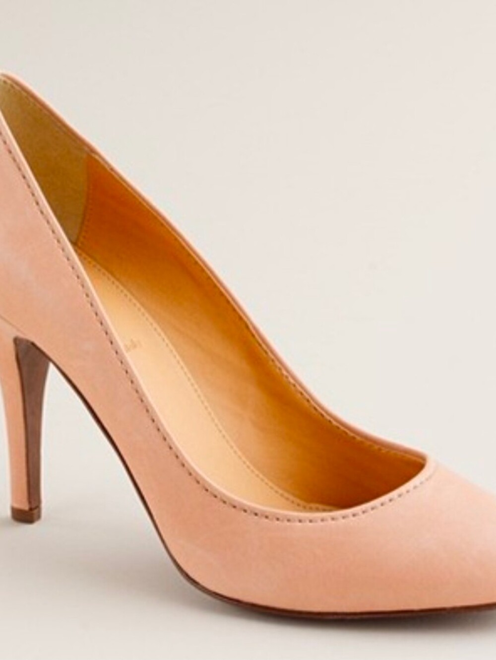J. Crew Pointed-Toe Pump in Soft Peach Size 8.5